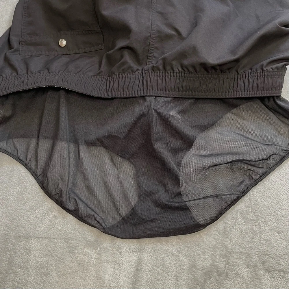 Lands End Swim Board Shorts Trunks XXL Mens Black With Liner